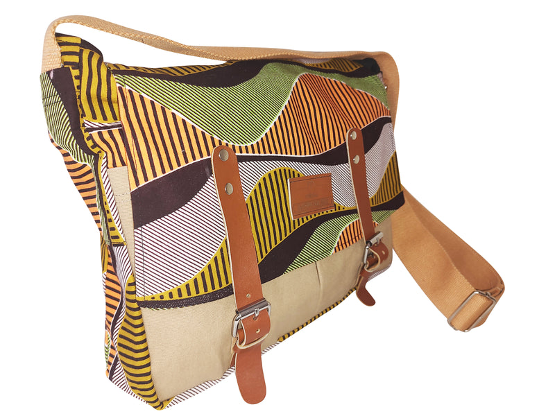 African Print Handmade Bag  | African Print Fusion Bag | Mtoko Designs