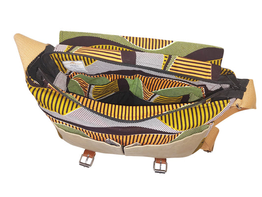 African Print Handmade Bag | African Print Fusion Bag | Mtoko Designs