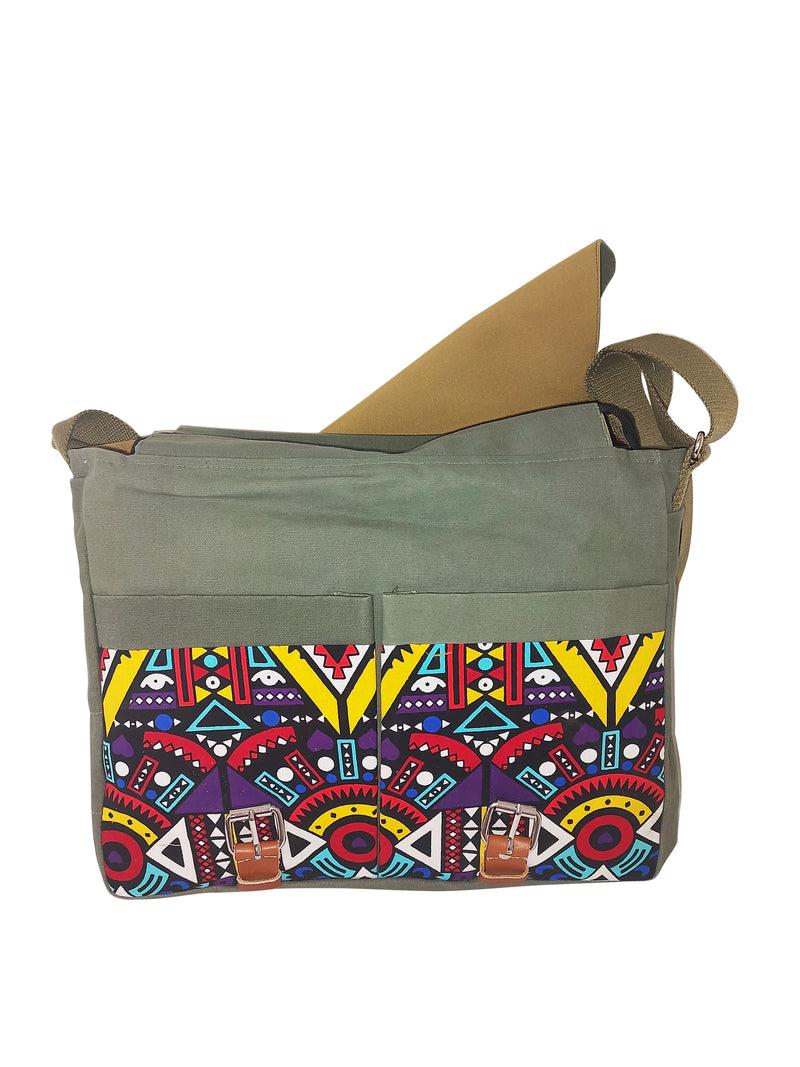 African Print Fusion Bag | African Print Bag | Mtoko Designs