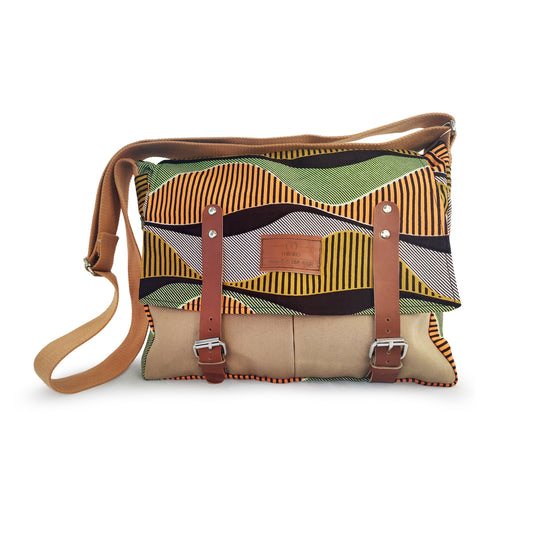 African Print Handmade Bag  | African Print Fusion Bag | Mtoko Designs